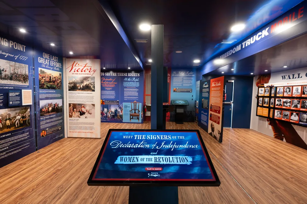 Inside the Freedom Truck: the interactive museum experience